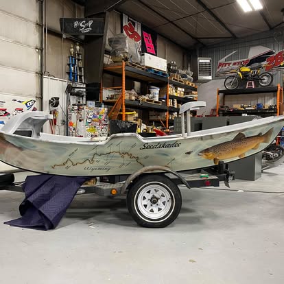 The Riffle Riders custom drift boat