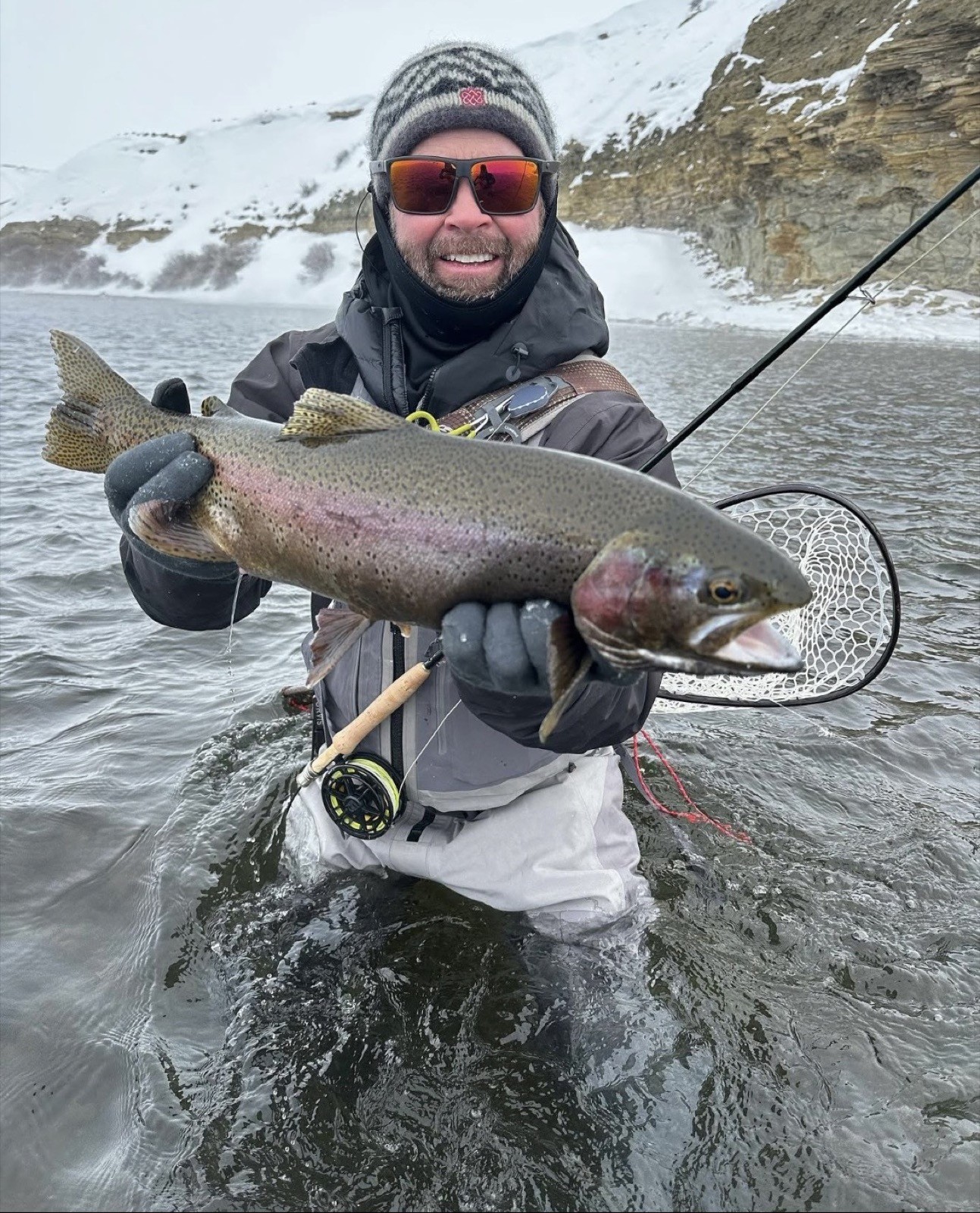 Trophy trout caught with Riffle Riders Outfitters