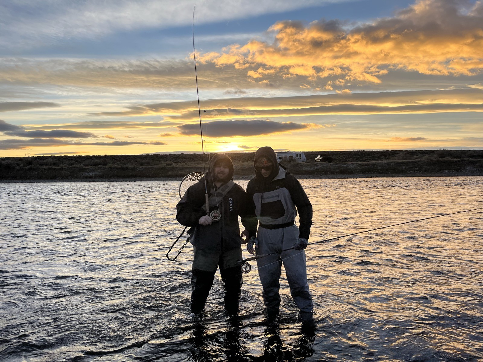 Wyoming fly fishing catch on a guided Riffle Riders trip