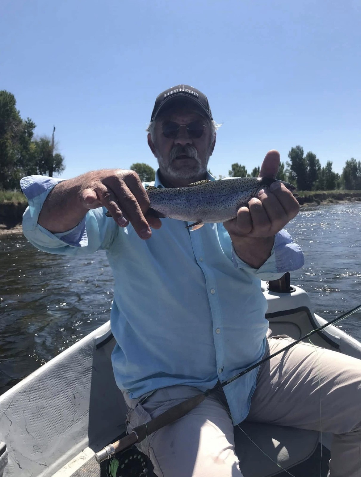 Trophy trout caught with Riffle Riders Outfitters
