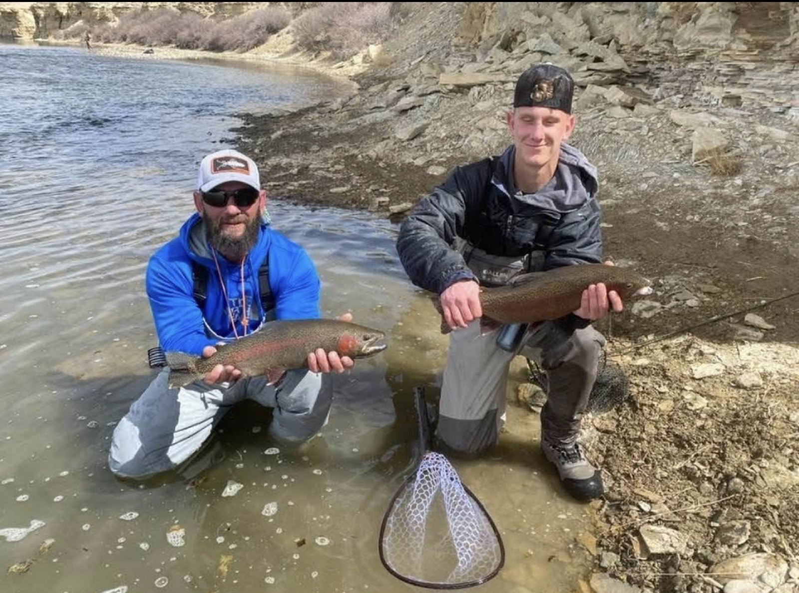 Wyoming fly fishing catch on a guided Riffle Riders trip