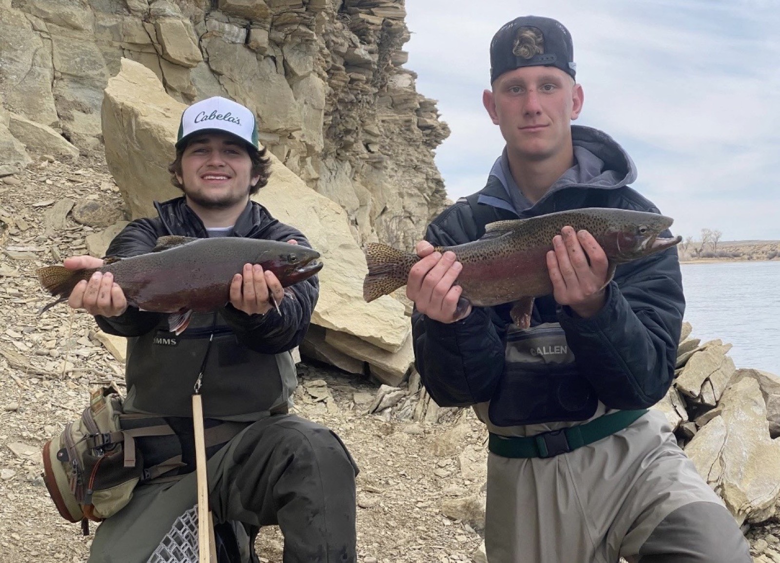 Trophy trout caught with Riffle Riders Outfitters