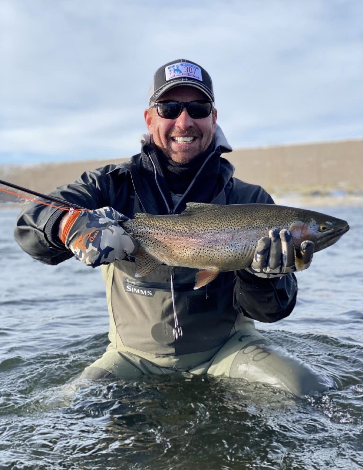 Rainbow trout caught fly fishing in Wyoming