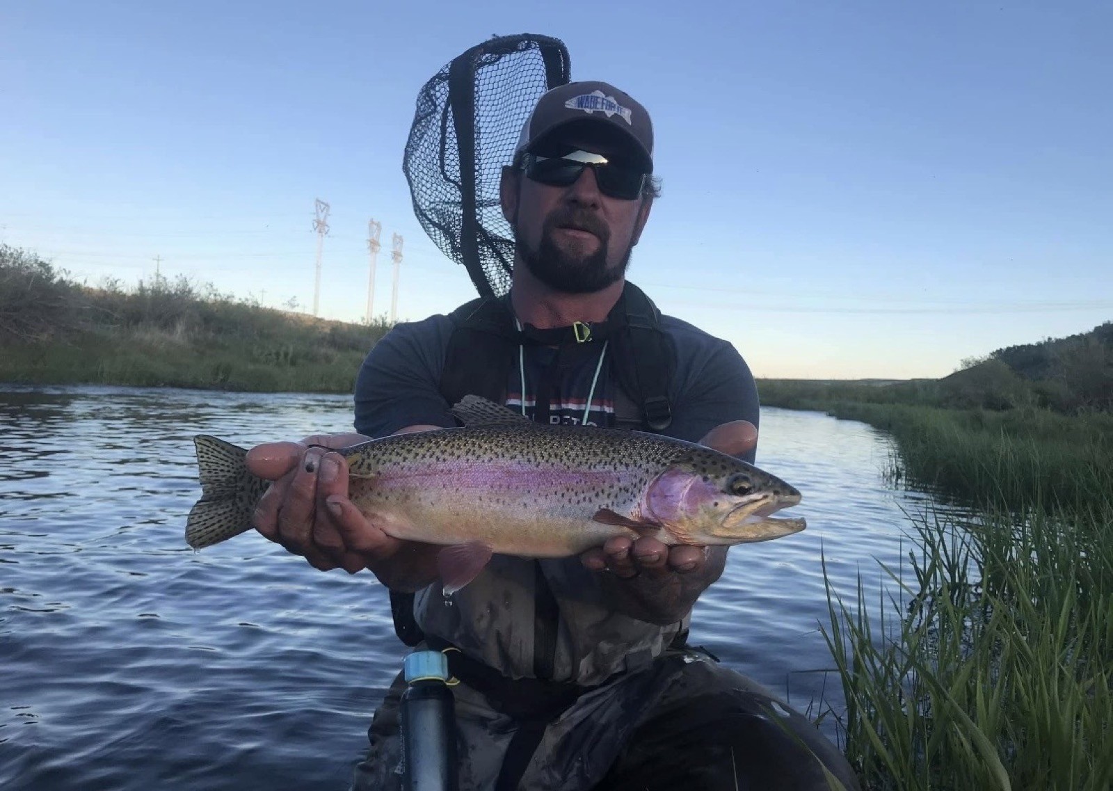 Trophy trout caught with Riffle Riders Outfitters