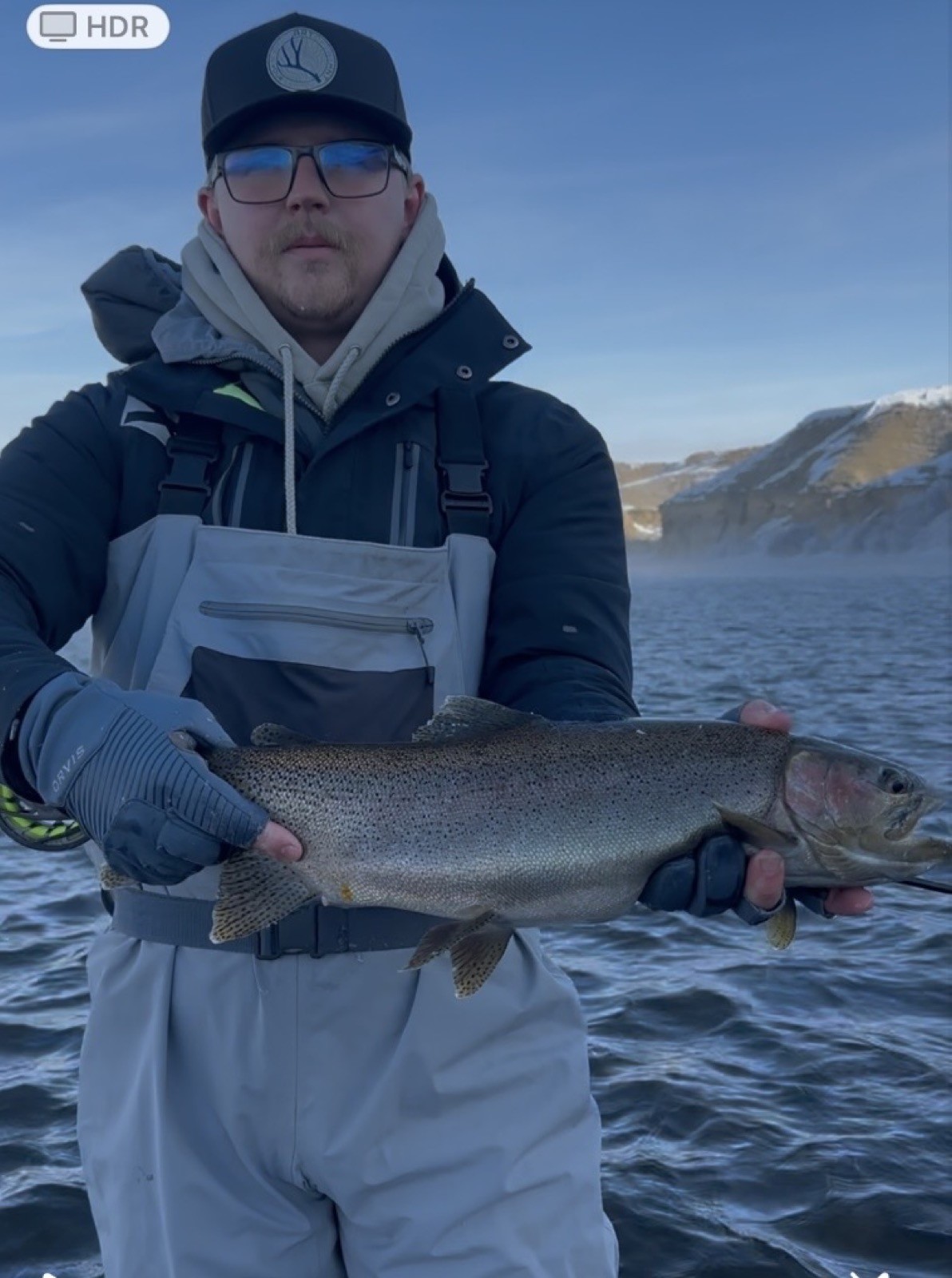 Wyoming fly fishing catch on a guided Riffle Riders trip