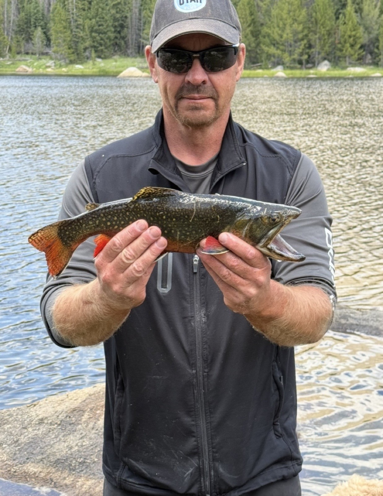Wyoming fly fishing catch on a guided Riffle Riders trip