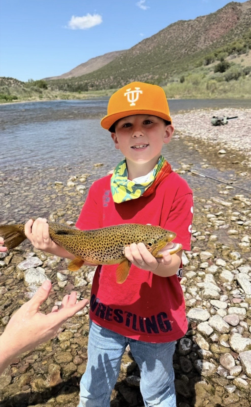 Trophy trout caught with Riffle Riders Outfitters