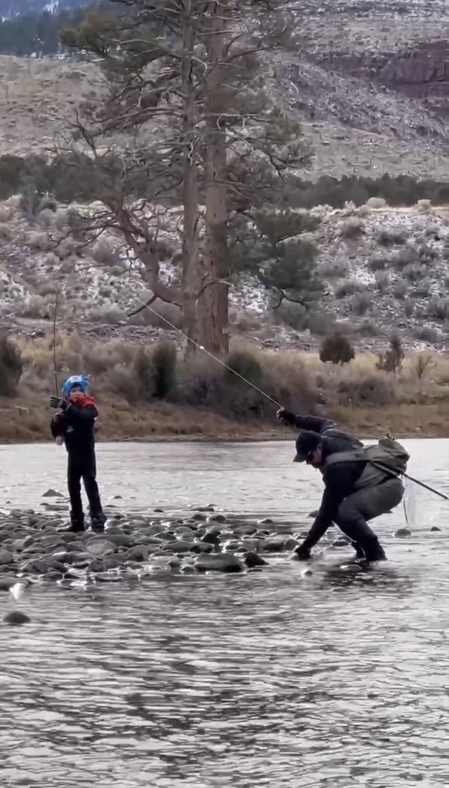 Trophy trout caught with Riffle Riders Outfitters