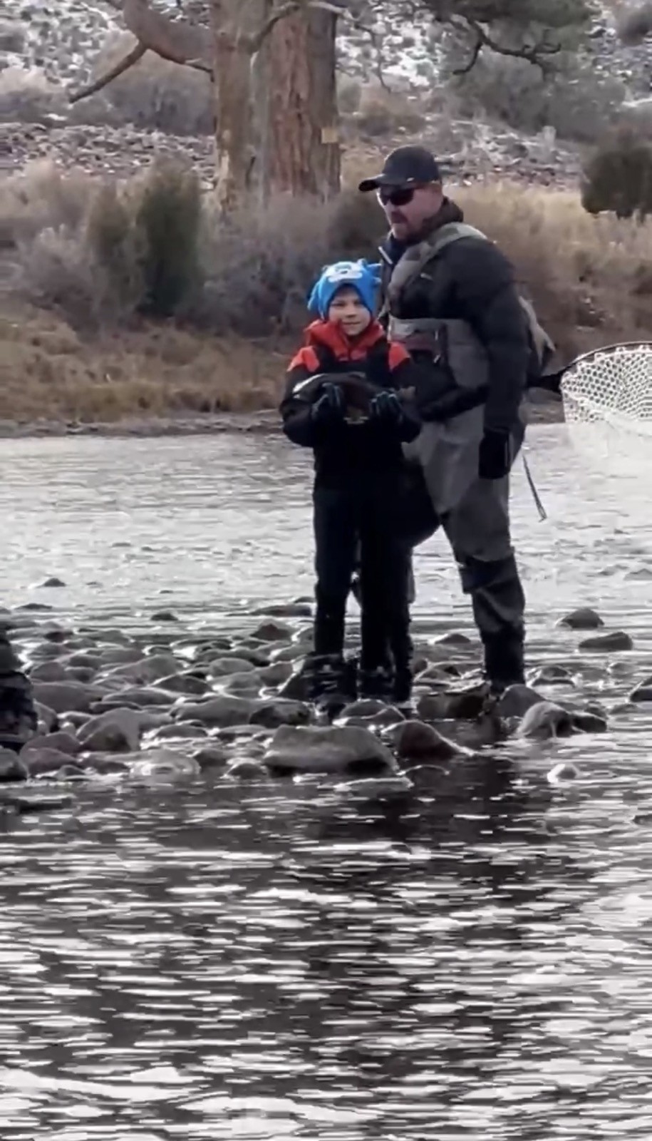 Wyoming fly fishing catch on a guided Riffle Riders trip